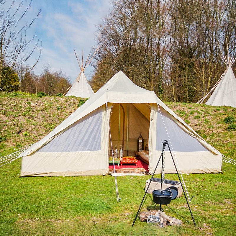 4.4 মিটার Touareg ডিলাক্স তাঁবু ক্যাম্পিং ক্যানভাস তাঁবু