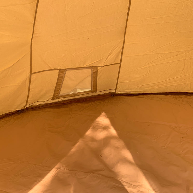 4 মিটার একক মেরু টিপি পরিবার ক্যাম্পিং ক্যানভাস তাঁবু