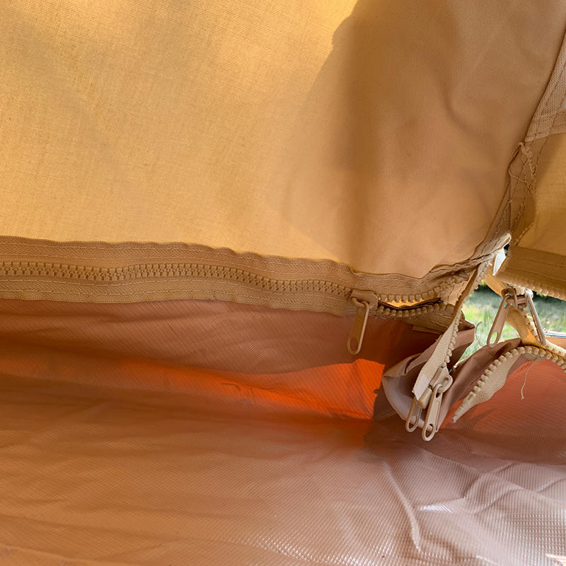 4 মিটার একক মেরু টিপি পরিবার ক্যাম্পিং ক্যানভাস তাঁবু