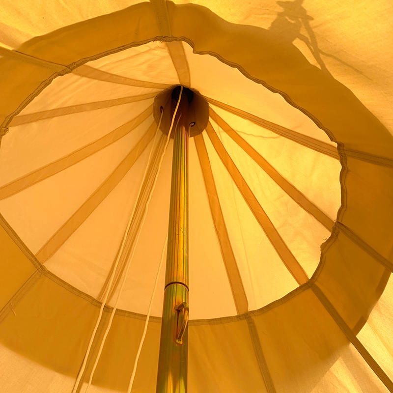 4 মিটার একক মেরু টিপি পরিবার ক্যাম্পিং ক্যানভাস তাঁবু