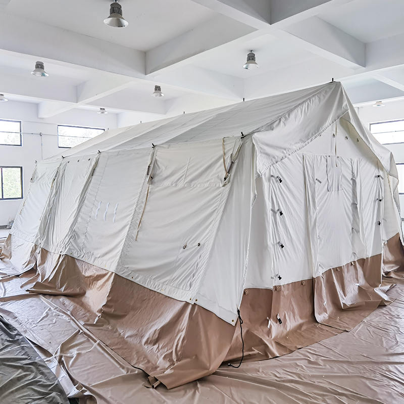 MSF/ICRC/IFRC স্ট্যান্ডার্ড 45m² মাল্টি-পারপাস টেন্ট বেস টেন্ট স্কুলিং, অফিস, ক্লিনিকের জন্য ব্যবহৃত হয়