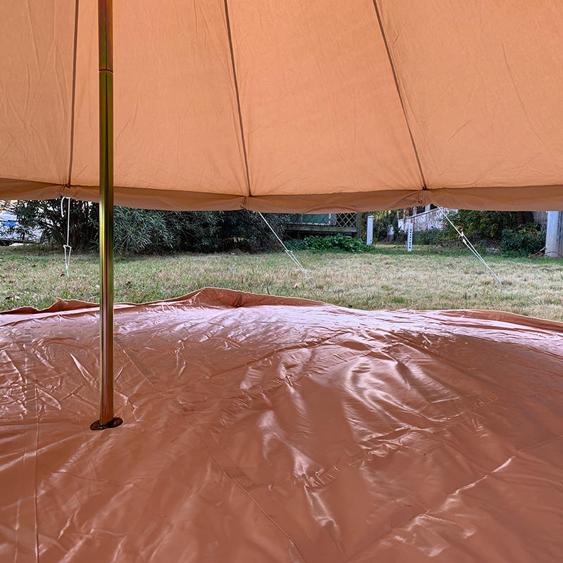 পারিবারিক ক্যাম্পিং এর জন্য 4 মি 4 ব্যক্তি ক্যানভাস বেল তাঁবু