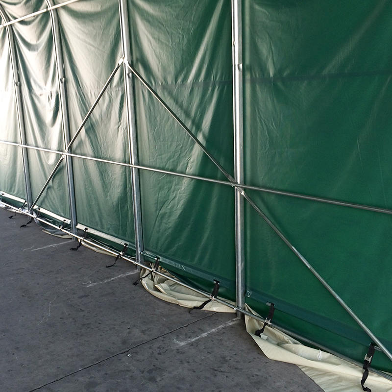 6X12 2.6m পার্শ্ব উচ্চতা উচ্চ তাপমাত্রা প্রতিরোধী শিল্প গুদাম স্টোরেজ তাঁবু