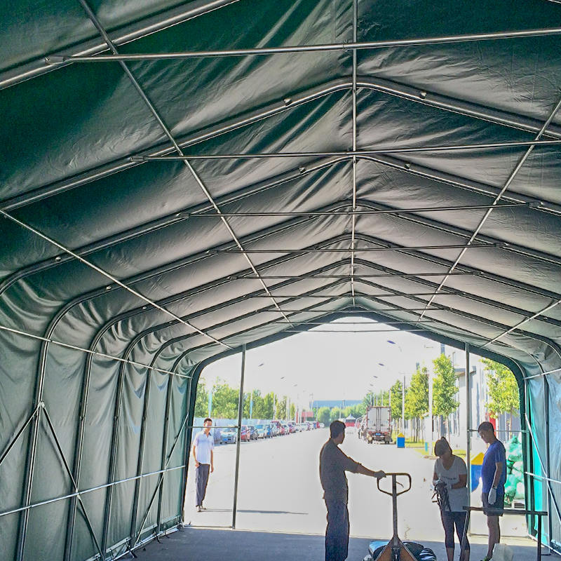 6X12 2.6m পার্শ্ব উচ্চতা উচ্চ তাপমাত্রা প্রতিরোধী শিল্প গুদাম স্টোরেজ তাঁবু