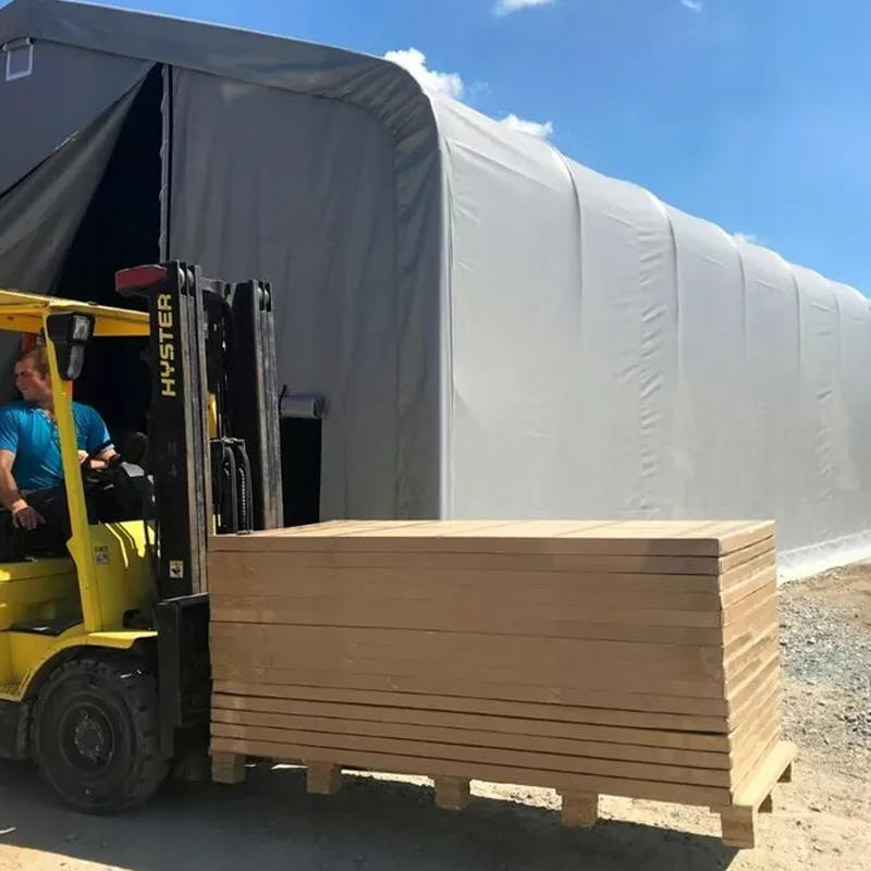 8X12 4m সাইডহাইট ইউভি প্রতিরোধী গুদাম ছায়া তাঁবু সূর্য আশ্রয়