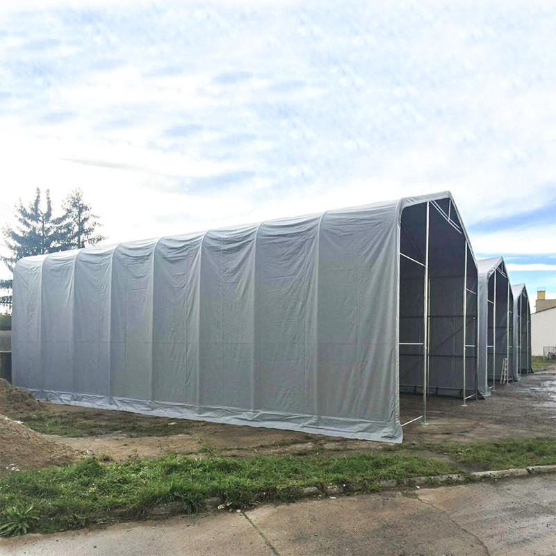 8X12 4m সাইডহাইট ইউভি প্রতিরোধী গুদাম ছায়া তাঁবু সূর্য আশ্রয়