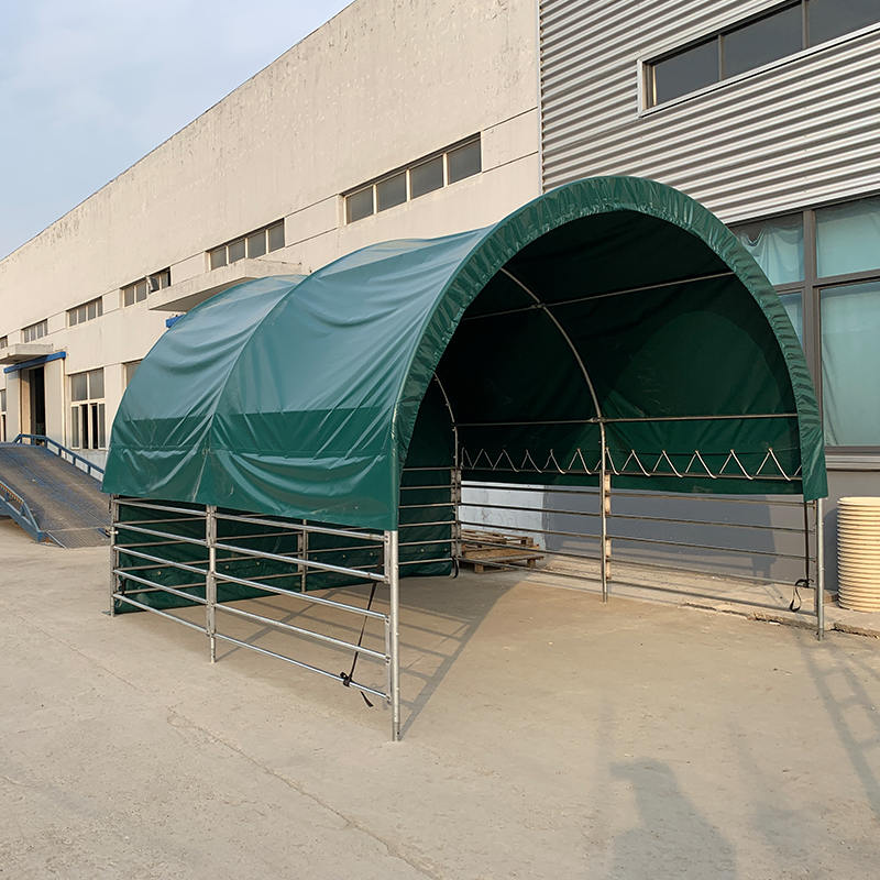 ঘোড়া, গরু, ভেড়ার জন্য 4x4mx3.15m বহনযোগ্য পশুসম্পদ আশ্রয়কেন্দ্র