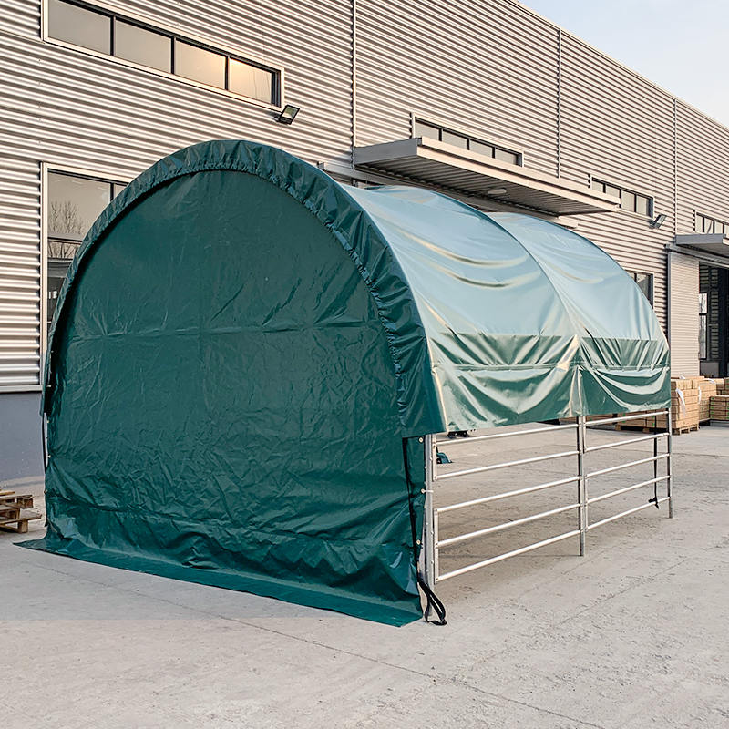 ঘোড়া, গরু, ভেড়ার জন্য 4x4mx3.15m বহনযোগ্য পশুসম্পদ আশ্রয়কেন্দ্র