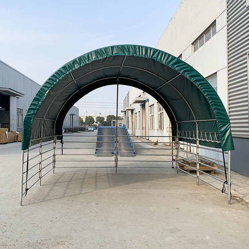 ঘোড়া, গরু, ভেড়ার জন্য 4x4mx3.15m বহনযোগ্য পশুসম্পদ আশ্রয়কেন্দ্র