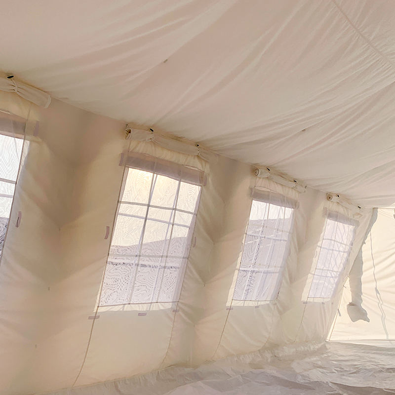 ইউনিসেফ স্ট্যান্ডার্ড 42m² বহুমুখী অগ্নি প্রতিরোধক হুগি তাঁবু