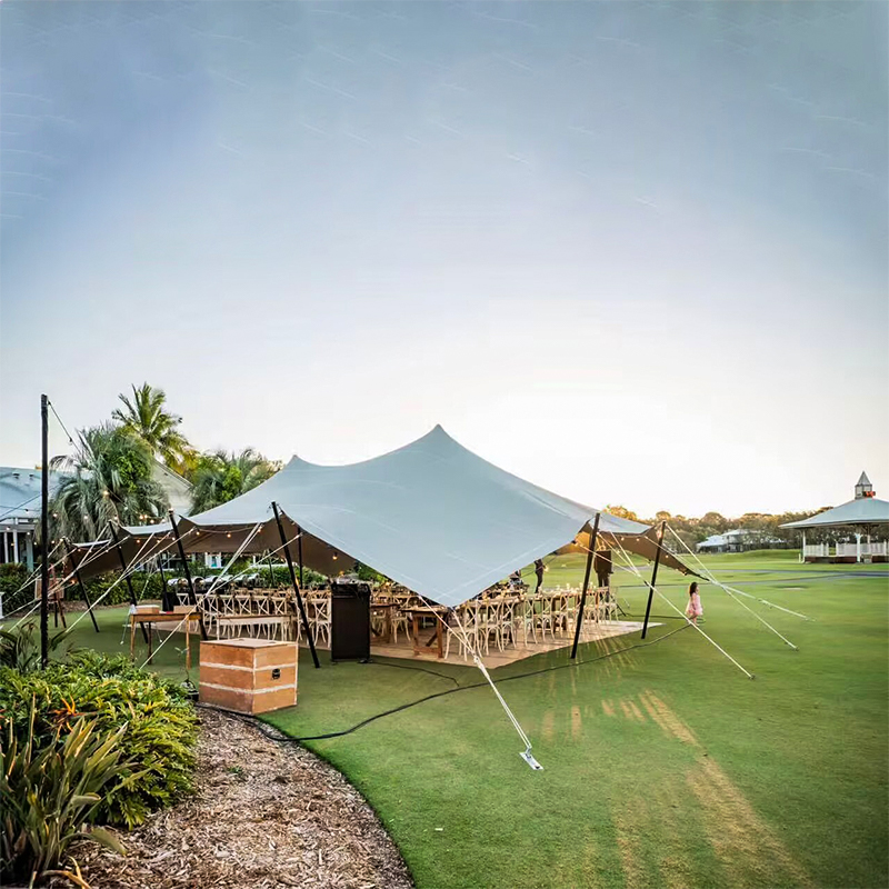 8x10m UV প্রতিরোধী ফ্লেক্স স্ট্রেচ তাঁবু