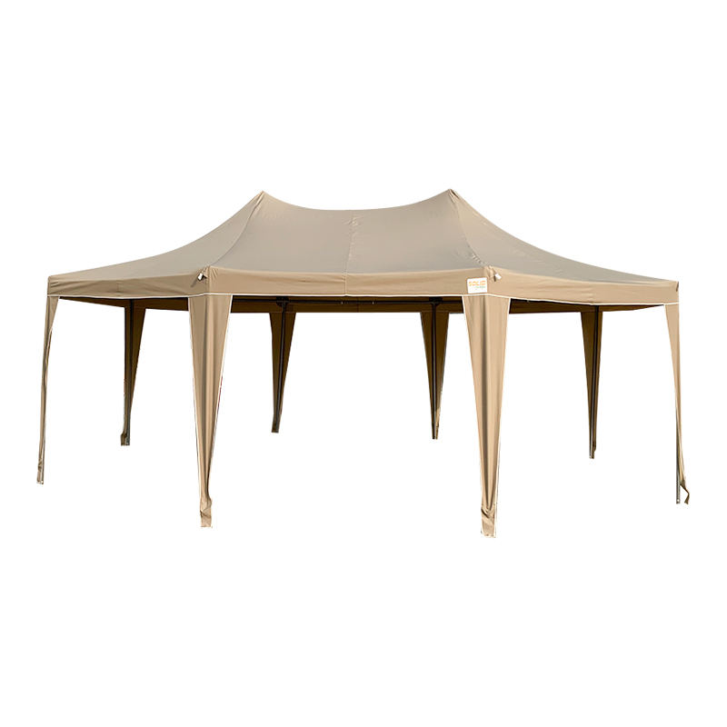 5x6.8m ঐতিহ্যগত অষ্টভুজাকার প্যাগোডা জলরোধী PVC পার্টি প্যাভিলিয়ন গাজেবো তাঁবু