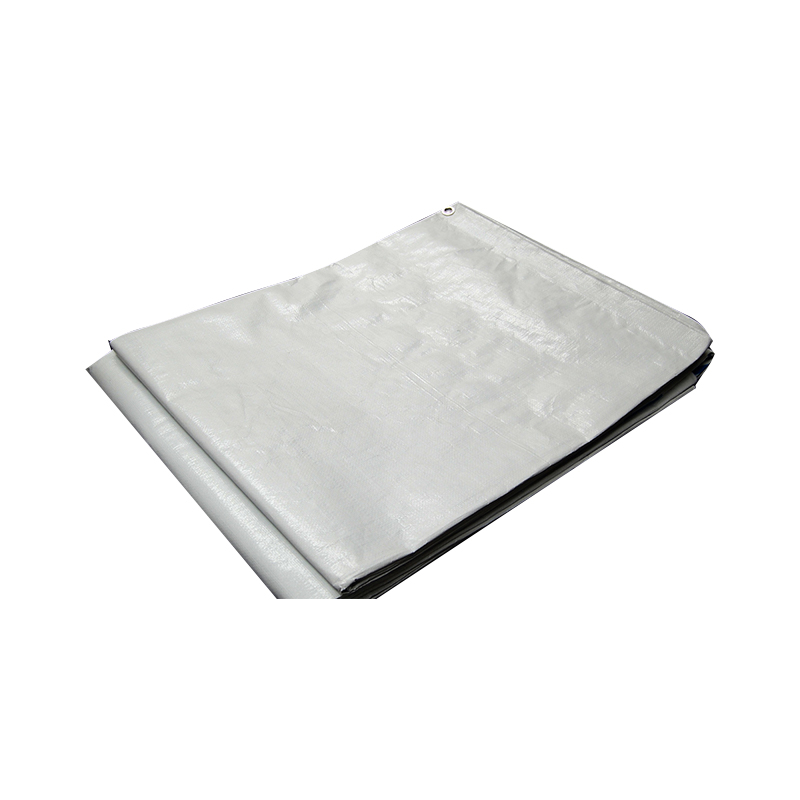 4x50m বোনা HDPE কালো প্লাস্টিক টারপলিন