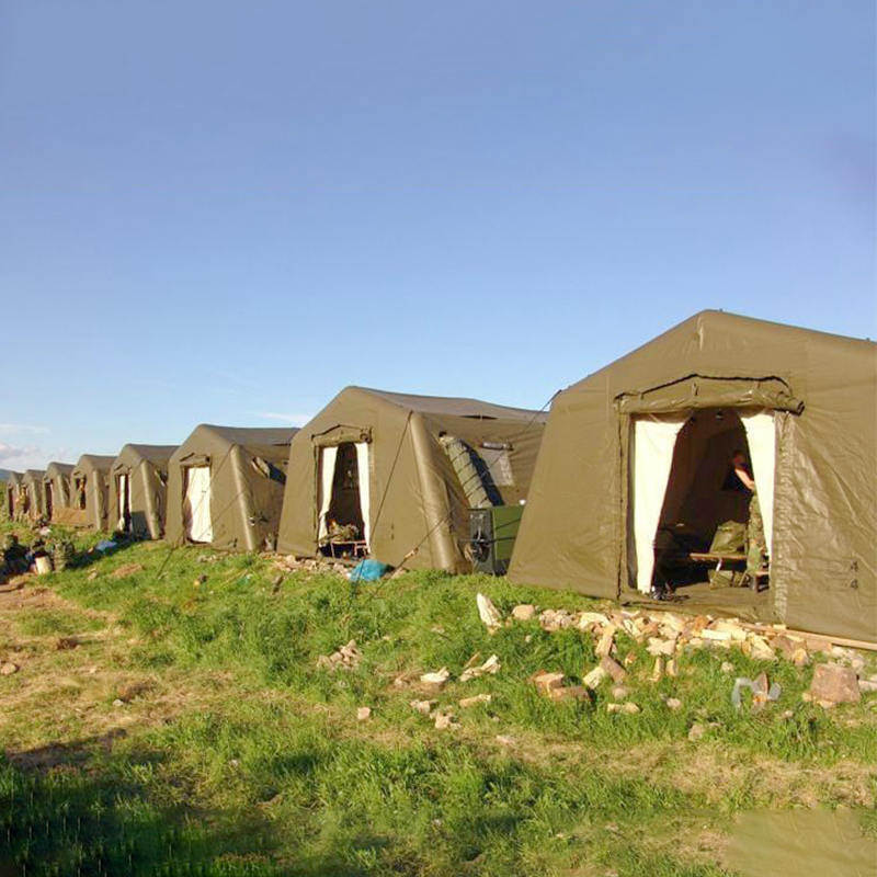 5.6x5.15m বহুমুখী ছোট দ্রুত স্থাপনা নিম্ন-চাপ ইনফ্ল্যাটেবল শেল্টার