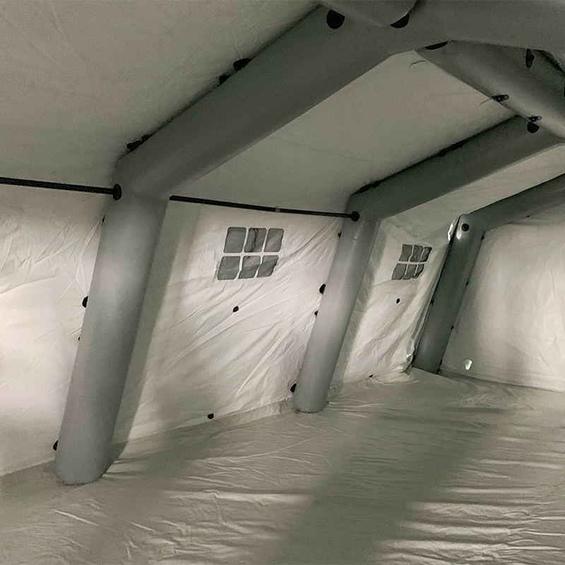 নিম্নচাপ 5.6x7.55m বহুমুখী মাঝারি দ্রুত স্থাপনা ইনফ্ল্যাটেবল তাঁবু