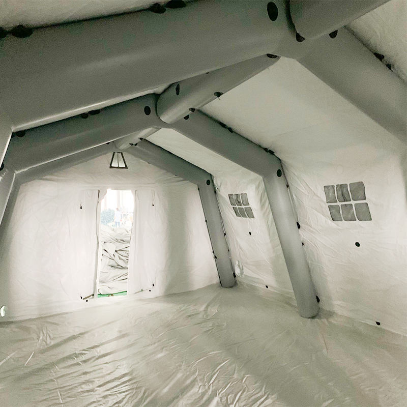 নিম্নচাপ 5.6x7.55m বহুমুখী মাঝারি দ্রুত স্থাপনা ইনফ্ল্যাটেবল তাঁবু