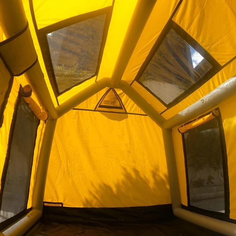 2-4 ব্যক্তি ফোর সিজন গ্ল্যামার ইনফ্ল্যাটেবল ক্যাম্পিং তাঁবু