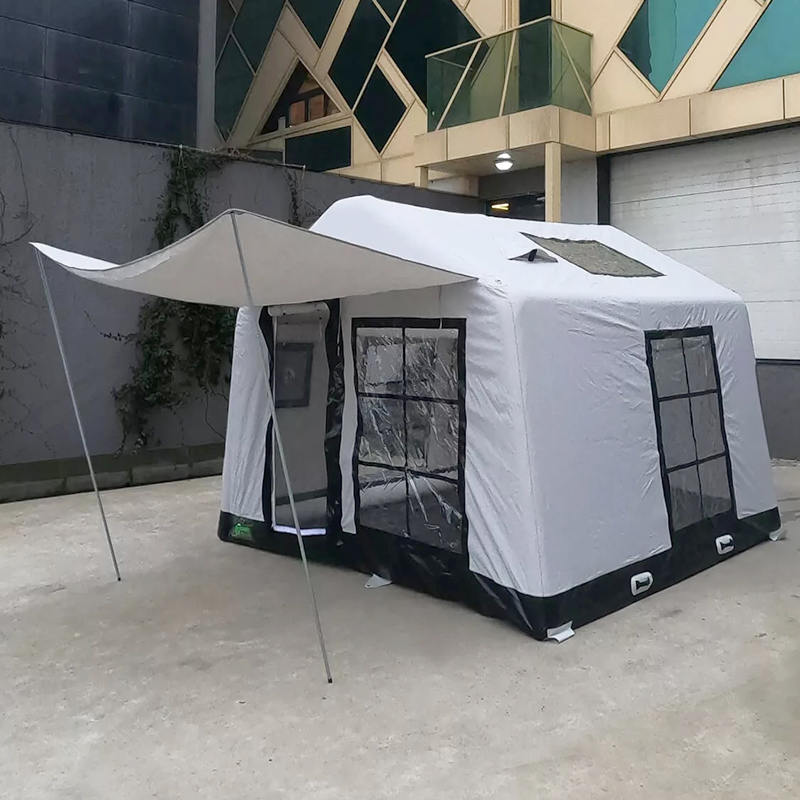 8-10 ব্যক্তি ফোর সিজন গ্ল্যামার ফায়ারপ্রুফ এবং অ্যান্টি-ব্যাকটেরিয়াল ইনফ্ল্যাটেবল ক্যাম্পিং টেন্ট