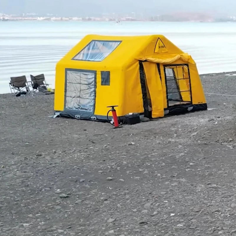 8-10 ব্যক্তি ফোর সিজন গ্ল্যামার ফায়ারপ্রুফ এবং অ্যান্টি-ব্যাকটেরিয়াল ইনফ্ল্যাটেবল ক্যাম্পিং টেন্ট