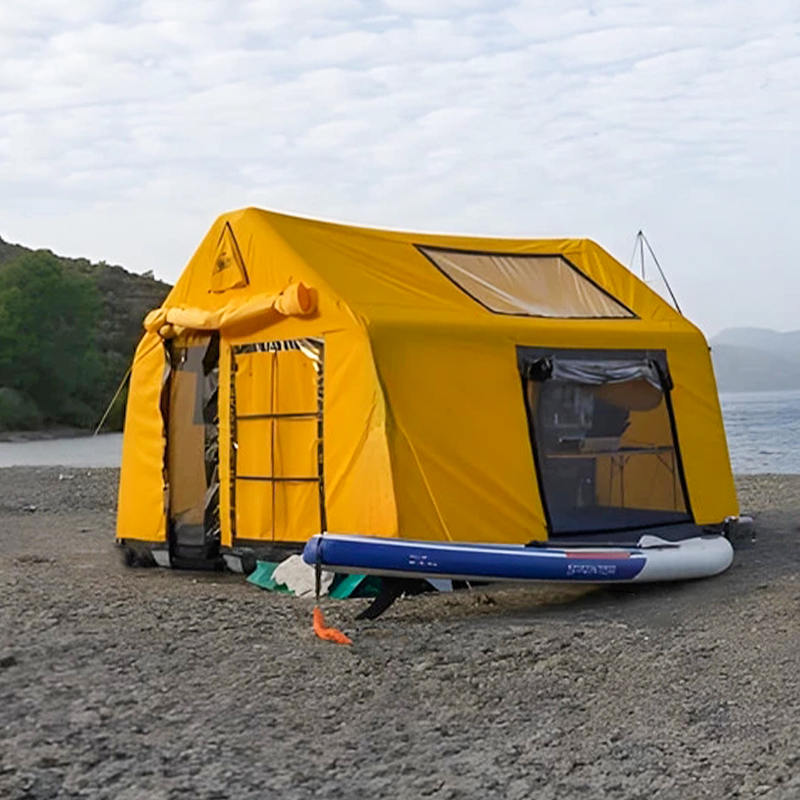 8-10 ব্যক্তি ফোর সিজন গ্ল্যামার ফায়ারপ্রুফ এবং অ্যান্টি-ব্যাকটেরিয়াল ইনফ্ল্যাটেবল ক্যাম্পিং টেন্ট