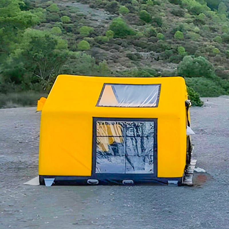 8-10 ব্যক্তি ফোর সিজন গ্ল্যামার ফায়ারপ্রুফ এবং অ্যান্টি-ব্যাকটেরিয়াল ইনফ্ল্যাটেবল ক্যাম্পিং টেন্ট