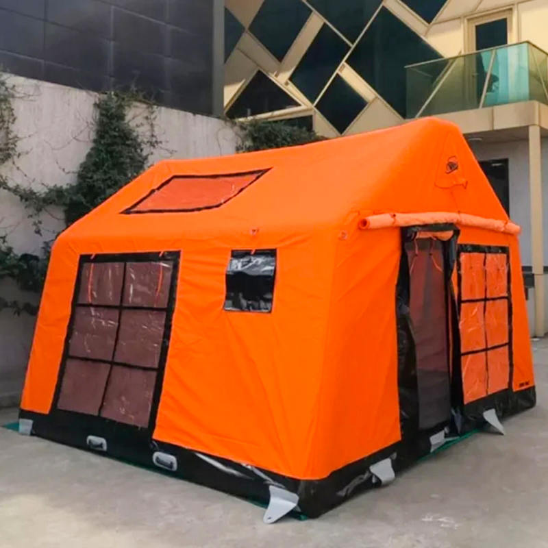 8-10 ব্যক্তি ফোর সিজন গ্ল্যামার ফায়ারপ্রুফ এবং অ্যান্টি-ব্যাকটেরিয়াল ইনফ্ল্যাটেবল ক্যাম্পিং টেন্ট