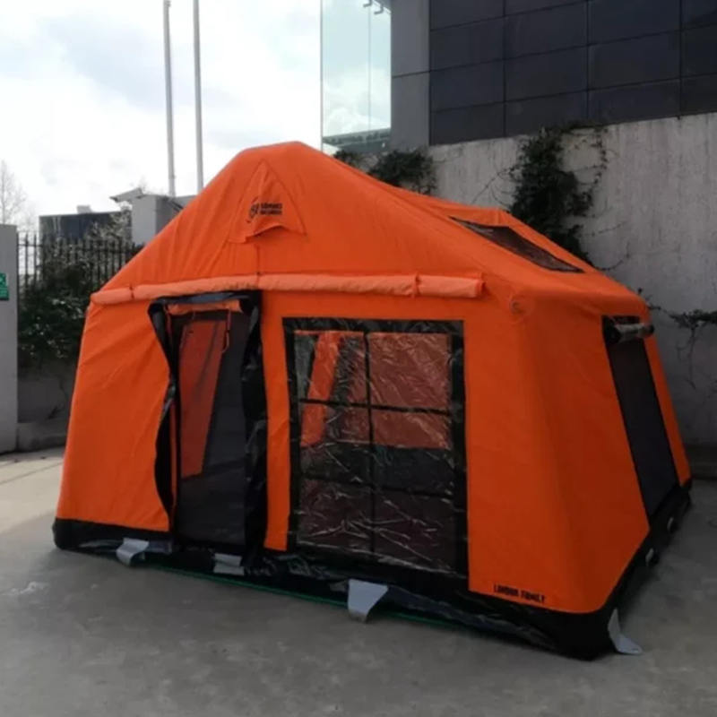 8-10 ব্যক্তি ফোর সিজন গ্ল্যামার ফায়ারপ্রুফ এবং অ্যান্টি-ব্যাকটেরিয়াল ইনফ্ল্যাটেবল ক্যাম্পিং টেন্ট