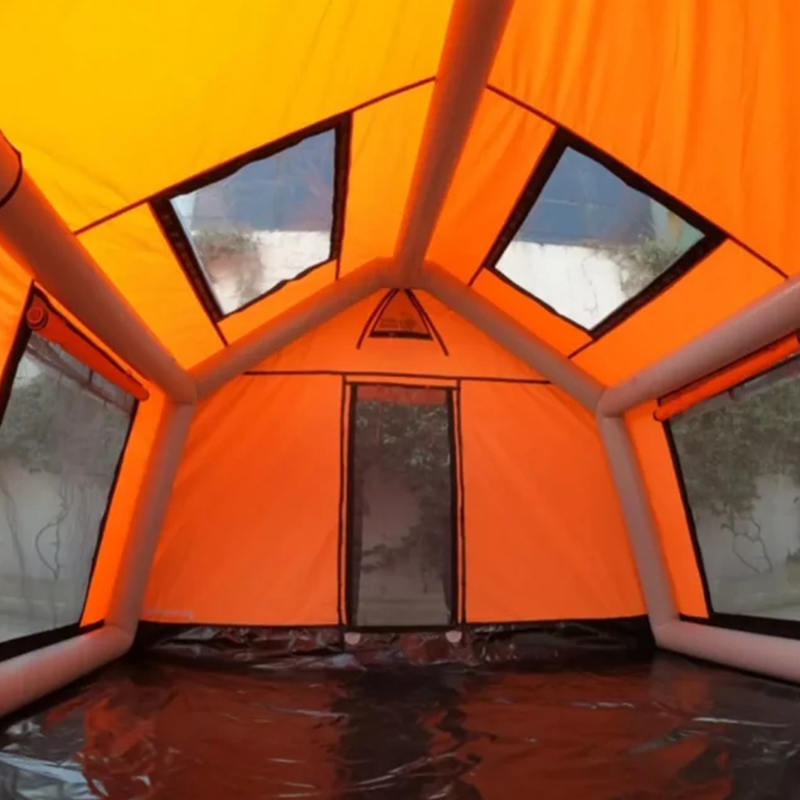 8-10 ব্যক্তি ফোর সিজন গ্ল্যামার ফায়ারপ্রুফ এবং অ্যান্টি-ব্যাকটেরিয়াল ইনফ্ল্যাটেবল ক্যাম্পিং টেন্ট