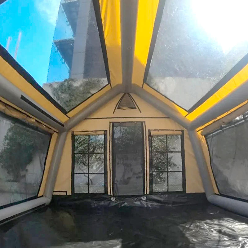 8-10 ব্যক্তি ফোর সিজন প্যানোরামা ইনফ্ল্যাটেবল ক্যাম্পিং তাঁবু