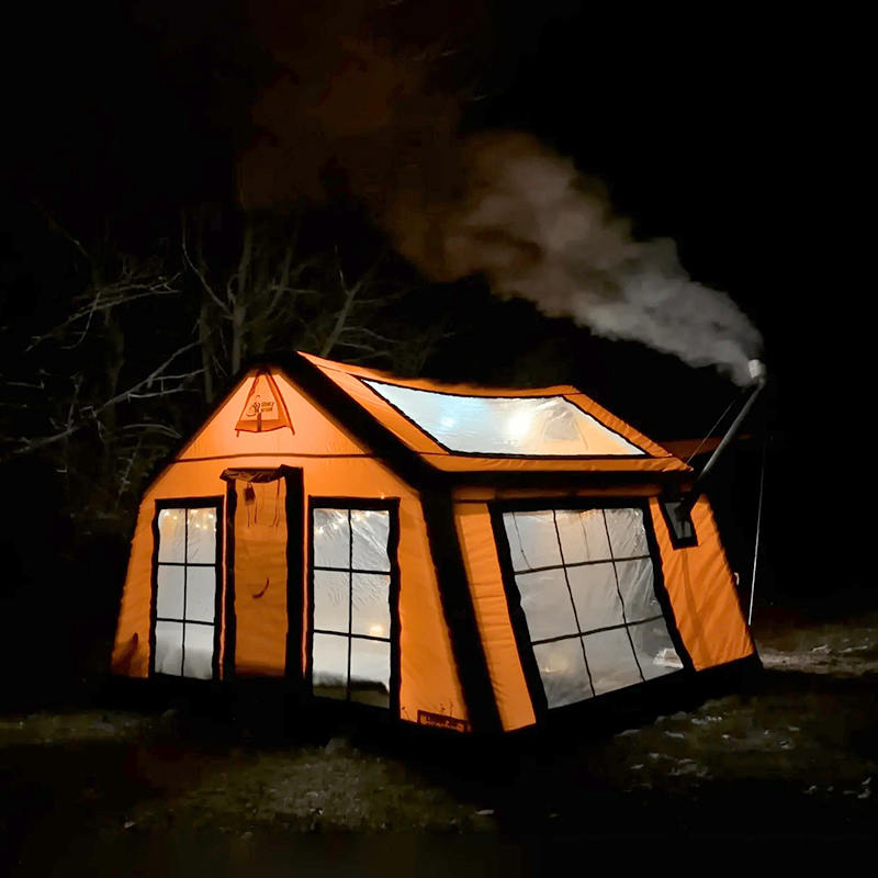 8-10 ব্যক্তি ফোর সিজন প্যানোরামা ইনফ্ল্যাটেবল ক্যাম্পিং তাঁবু