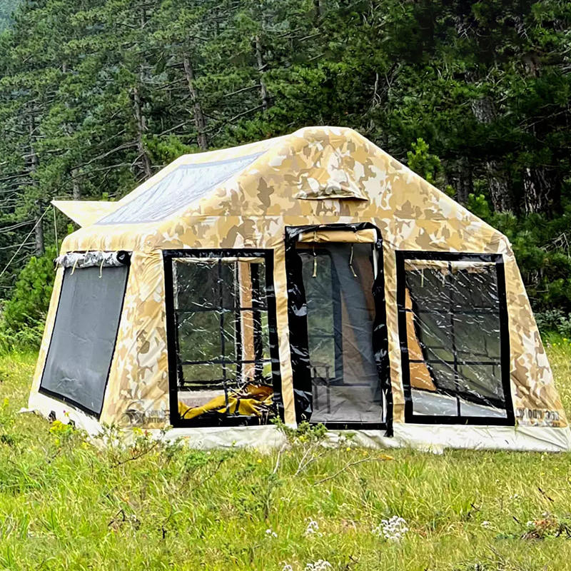 8-10 ব্যক্তি ফোর সিজন প্যানোরামা ইনফ্ল্যাটেবল ক্যাম্পিং তাঁবু