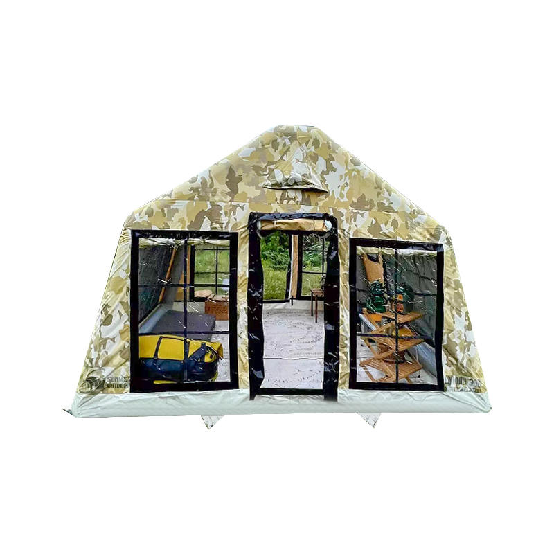 8-10 ব্যক্তি ফোর সিজন প্যানোরামা ইনফ্ল্যাটেবল ক্যাম্পিং তাঁবু