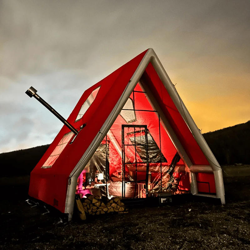 ক্যাম্পিংয়ের জন্য 8-10 ব্যক্তি ফোর সিজন ওয়াটারপ্রুফ ইনফ্ল্যাটেবল এয়ার টেন্ট