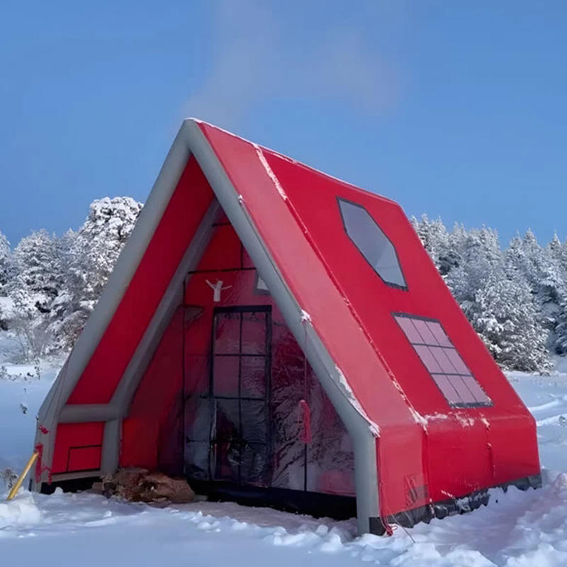 ক্যাম্পিংয়ের জন্য 8-10 ব্যক্তি ফোর সিজন ওয়াটারপ্রুফ ইনফ্ল্যাটেবল এয়ার টেন্ট