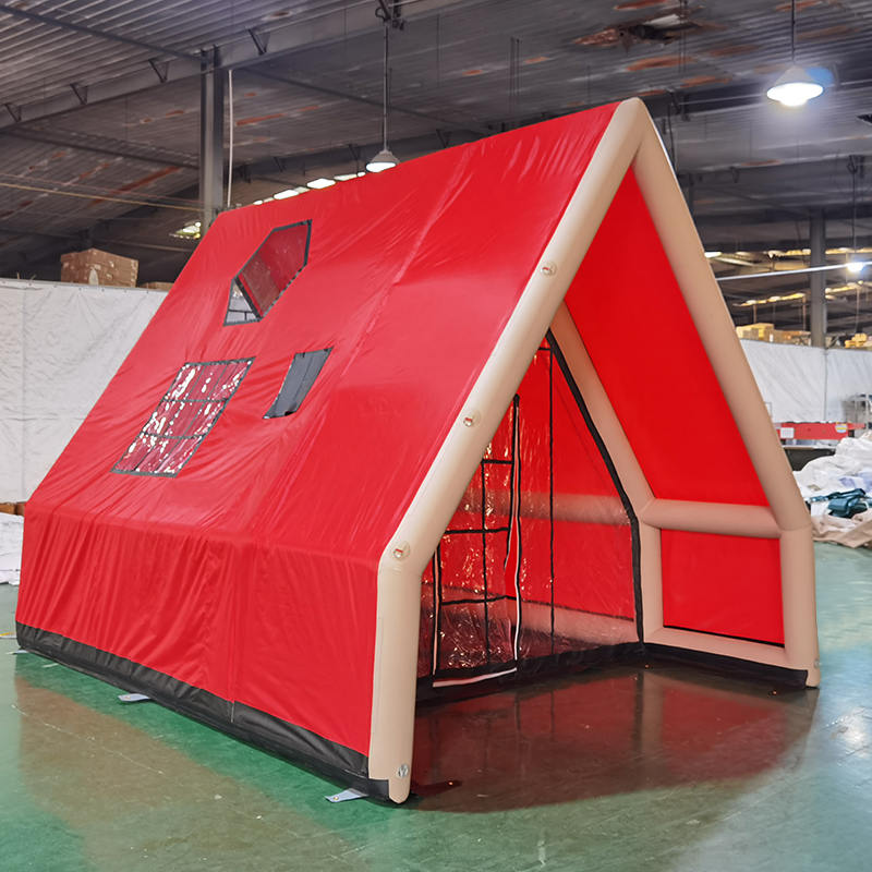 ক্যাম্পিংয়ের জন্য 8-10 ব্যক্তি ফোর সিজন ওয়াটারপ্রুফ ইনফ্ল্যাটেবল এয়ার টেন্ট