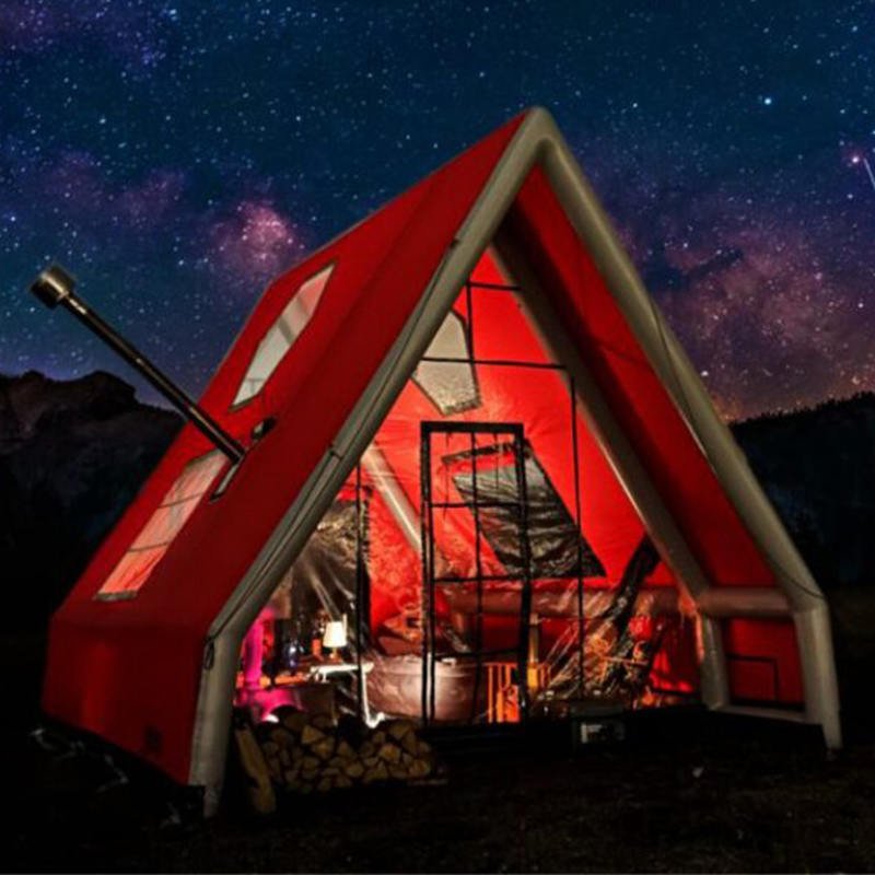 ক্যাম্পিংয়ের জন্য 8-10 ব্যক্তি ফোর সিজন ওয়াটারপ্রুফ ইনফ্ল্যাটেবল এয়ার টেন্ট