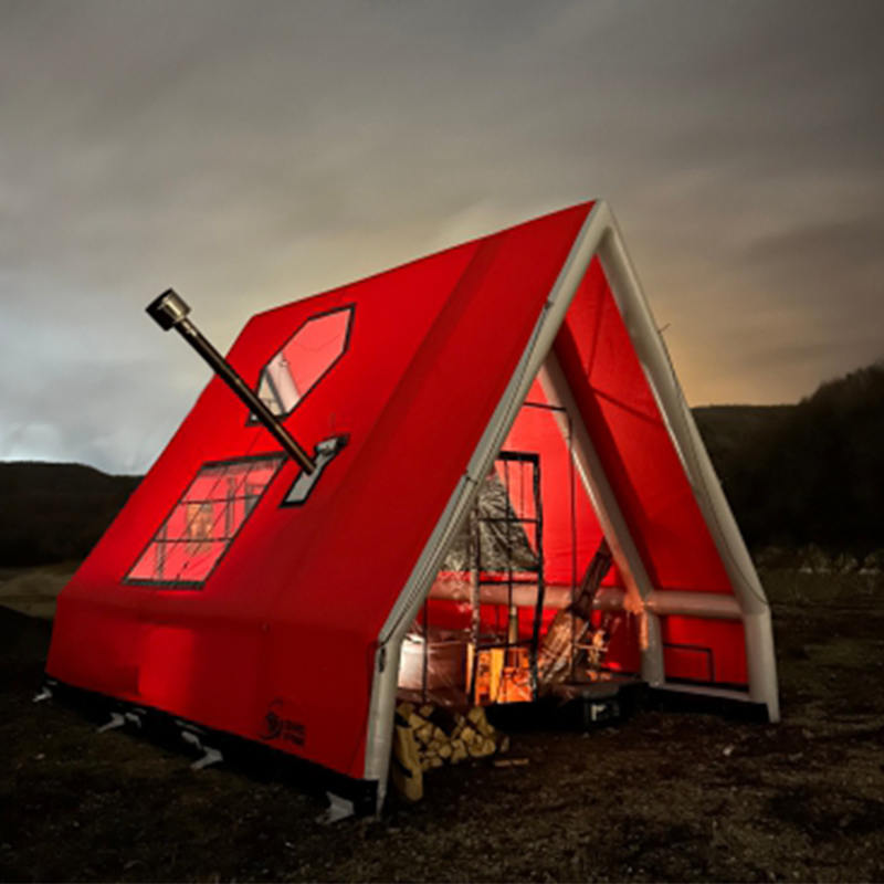 ক্যাম্পিংয়ের জন্য 8-10 ব্যক্তি ফোর সিজন ওয়াটারপ্রুফ ইনফ্ল্যাটেবল এয়ার টেন্ট